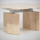 Table basse vintage italienne - marbre