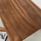 1900 solid walnut desk with two drawers