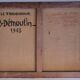 Old large vintage painting signed DEMOULIN from the 1940s.
