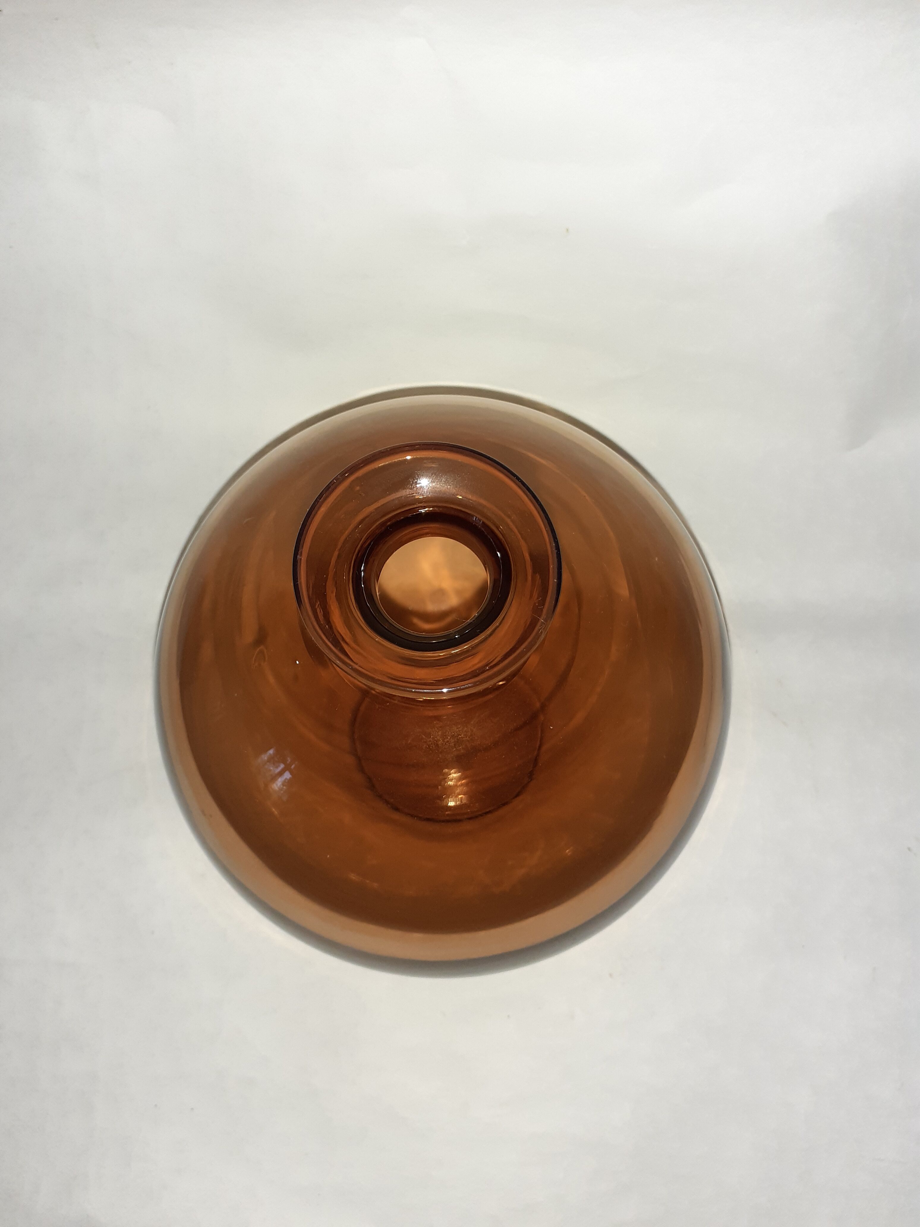 Smoked glass vase Plus Norway glass