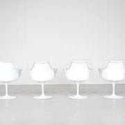 Set of 4 Tulip armchairs by Eero Saarinen for Knoll International - 1960s