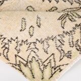 Cream & Light Yellow Turkish Vintage Rug, 215x320Cm