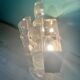 Brutalist style lucite wall light by Kalmar
