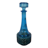 Carafe en verre bleue