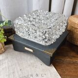 Lampe verre & bois “Préface”