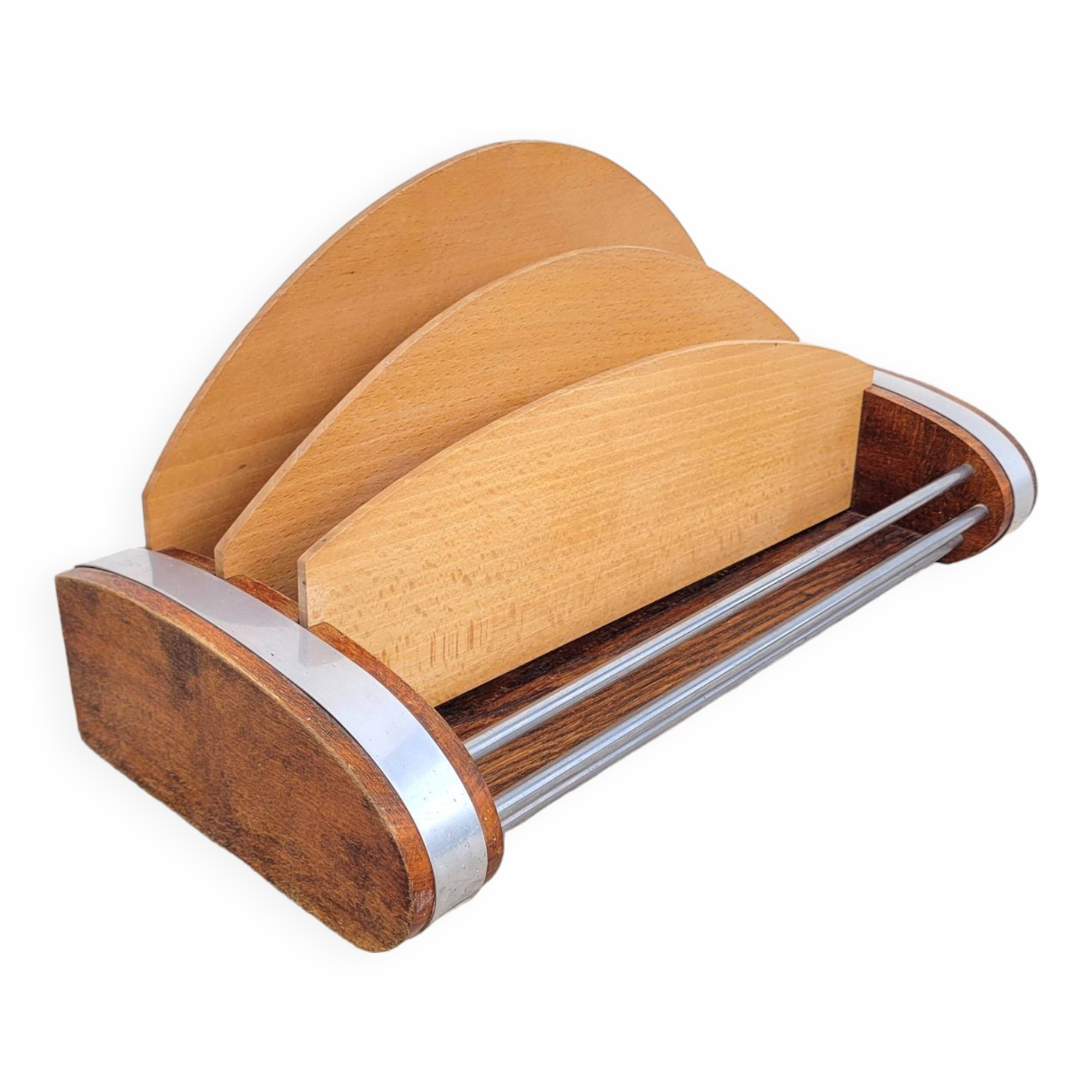 Vintage desk organizer mail holder