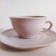 Lot de 8 tasses en grès rose
