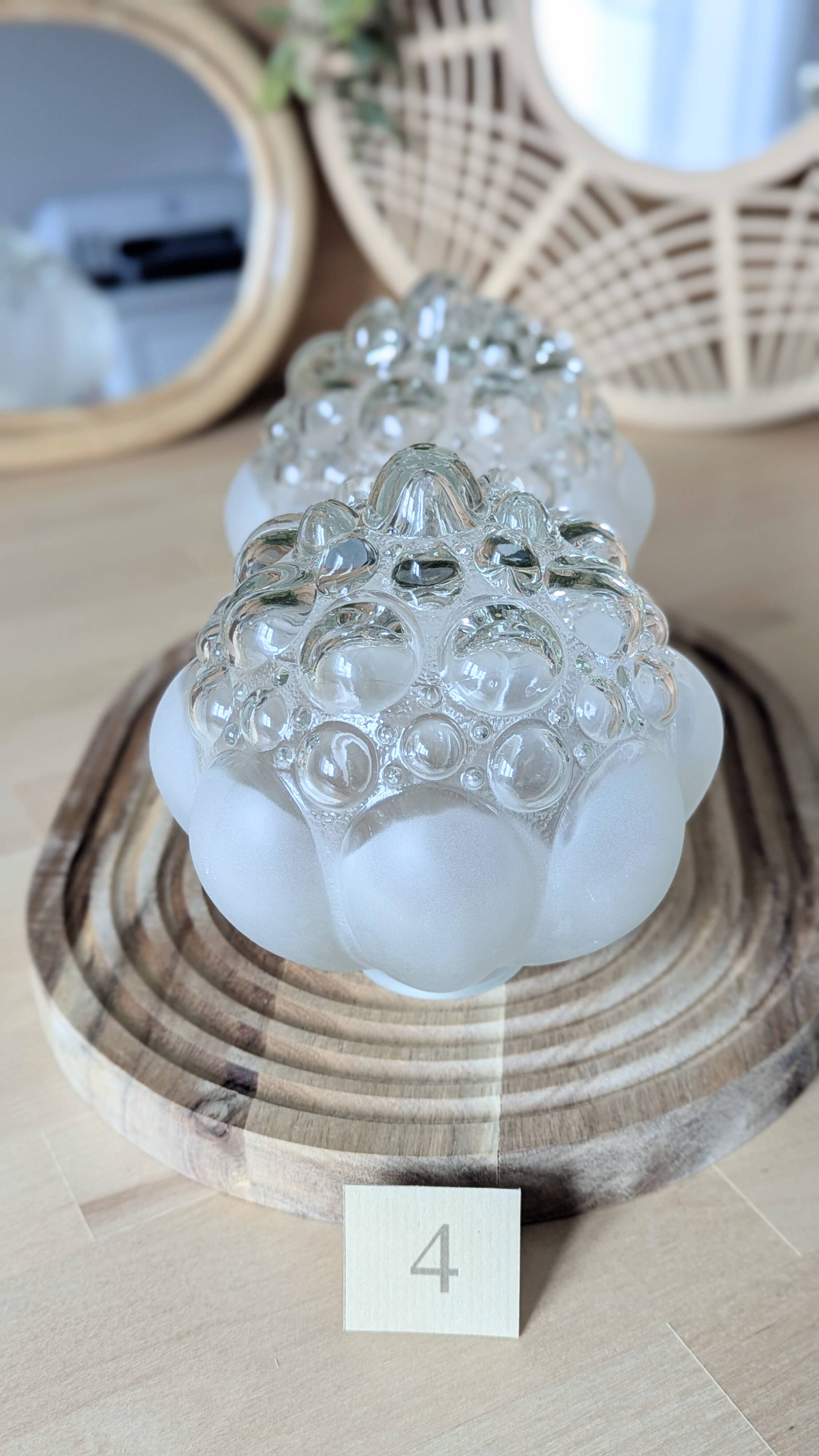 Set of 2 globes by Helena Tynell