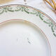Set of 6 flat plates Saint Amand Blue white red Iron Earth