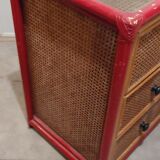 Rattan chest of drawers 3 drawers