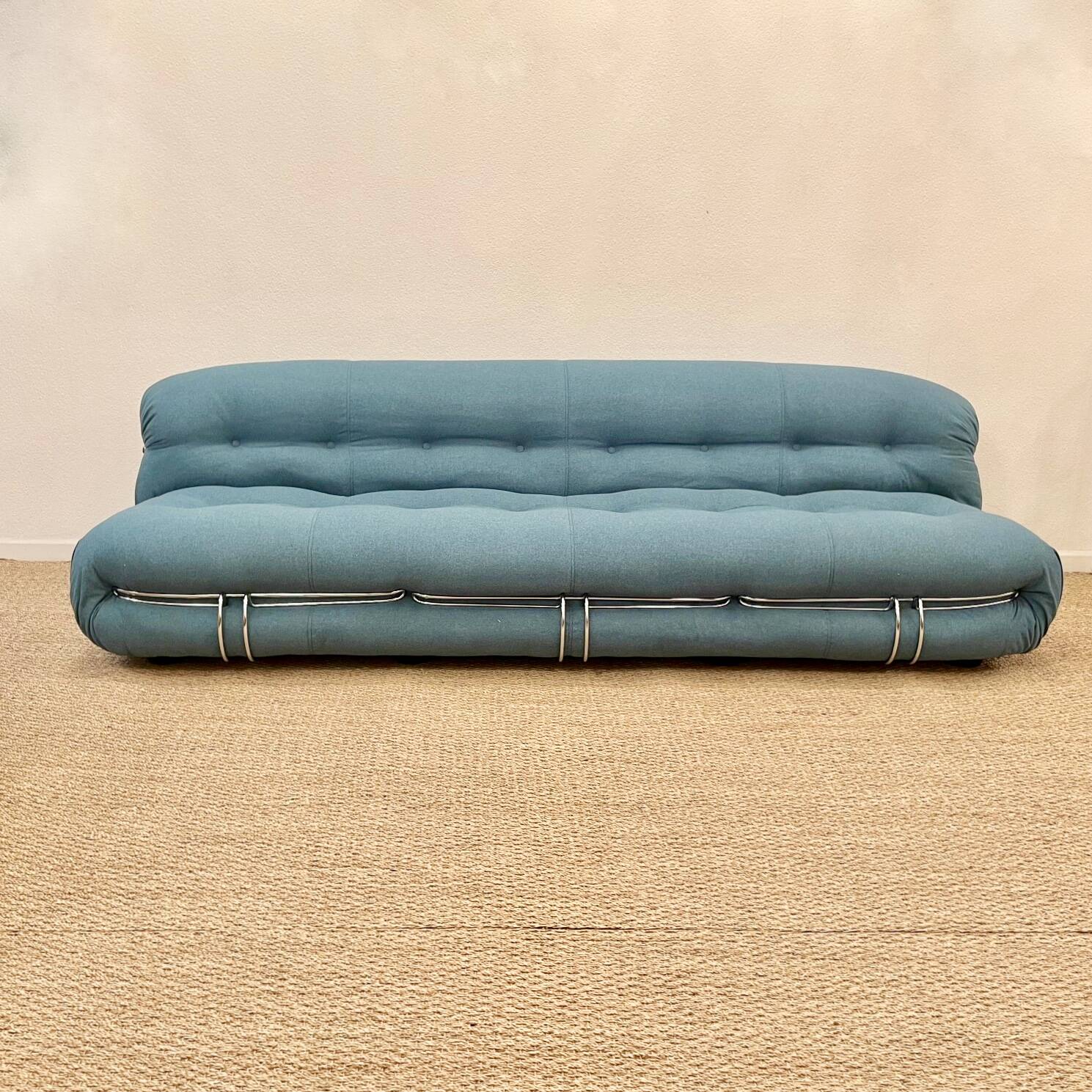 4-seater sofa Soriana Scarpa Cassina Italy circa 1970s