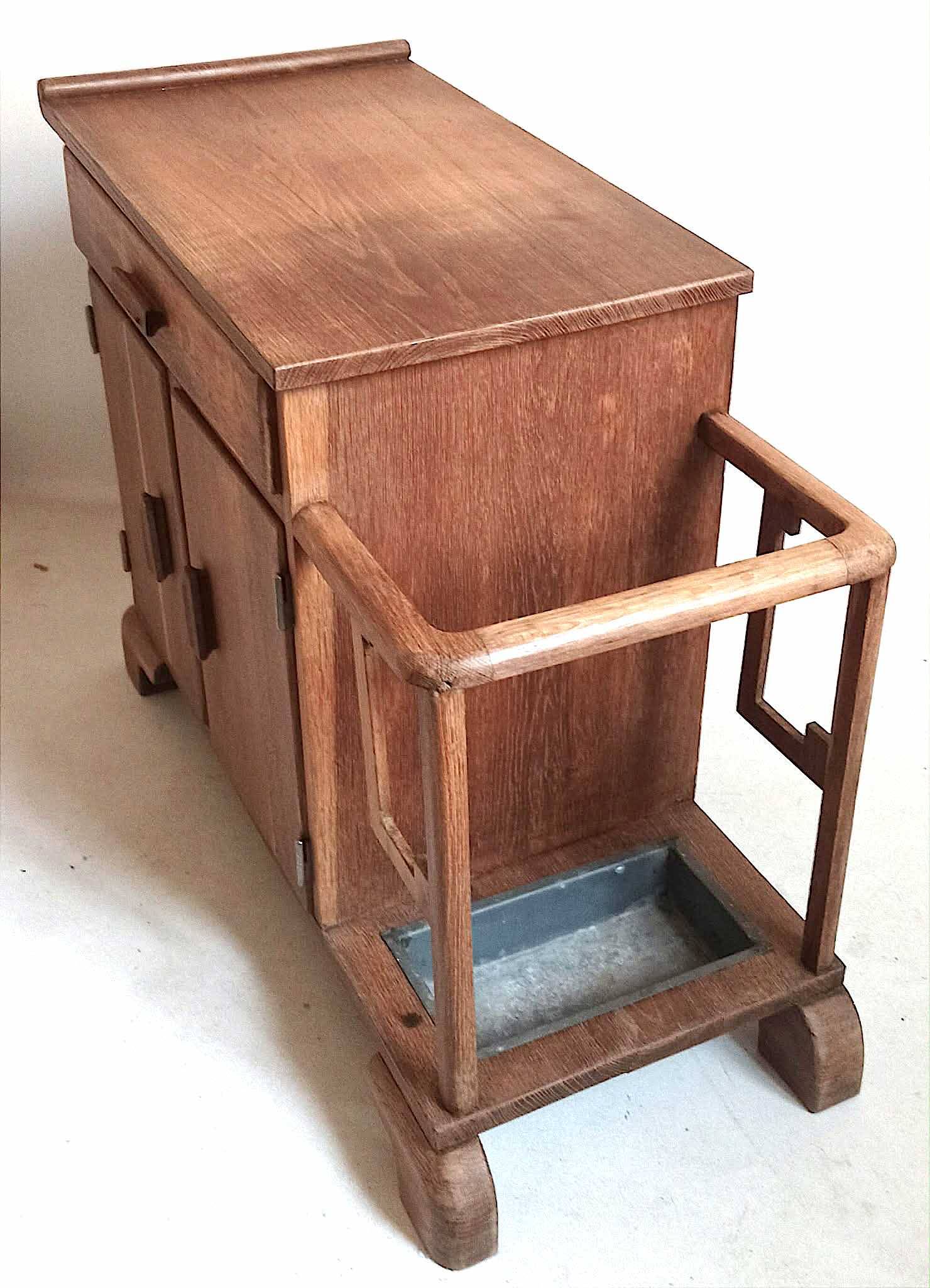 Small Art Deco entryway cabinet, 80 cm wide