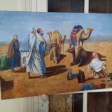 Oil on orientalist canvas