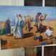 Oil on orientalist canvas