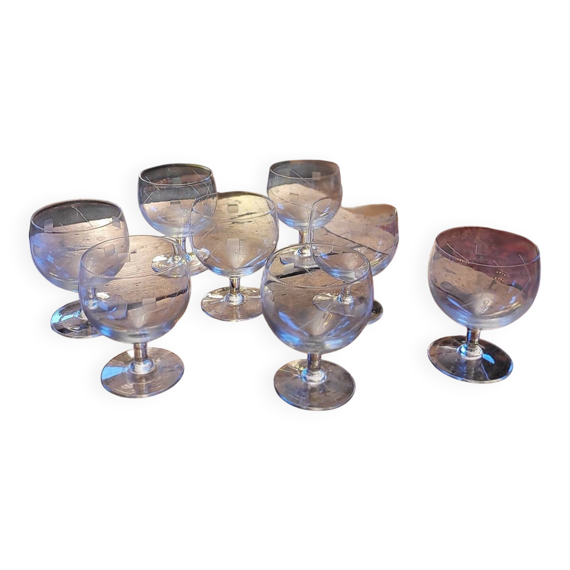 Cut-out balloon glasses — 1960s