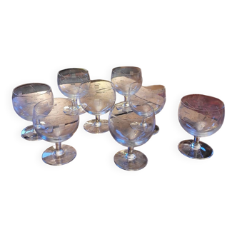 Cut-out balloon glasses — 1960s