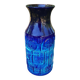 Blue ceramic vase. West Germany Bay Keramik. 1960s. Model 954-30.