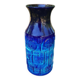 Blue ceramic vase. West Germany Bay Keramik. 1960s. Model 954-30.