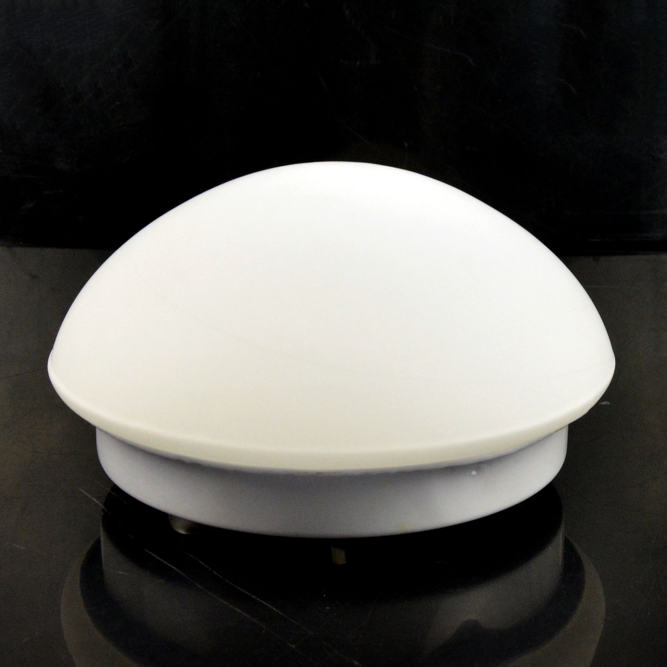 1980s minimalist small white ceiling lamp Globo lighting Germany