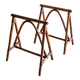 Pair of vintage rattan trestles