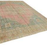 Handmade Turkish Contemporary 1980s 286 cm x 390 cm Beige Wool Carpet