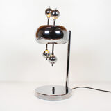 Rare polished metal table lamp by Reggiani, Italy 1970s