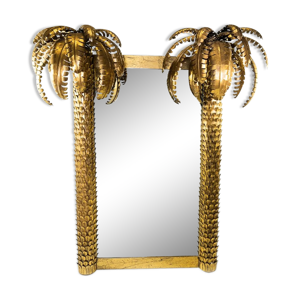 Miroir palmier en fer