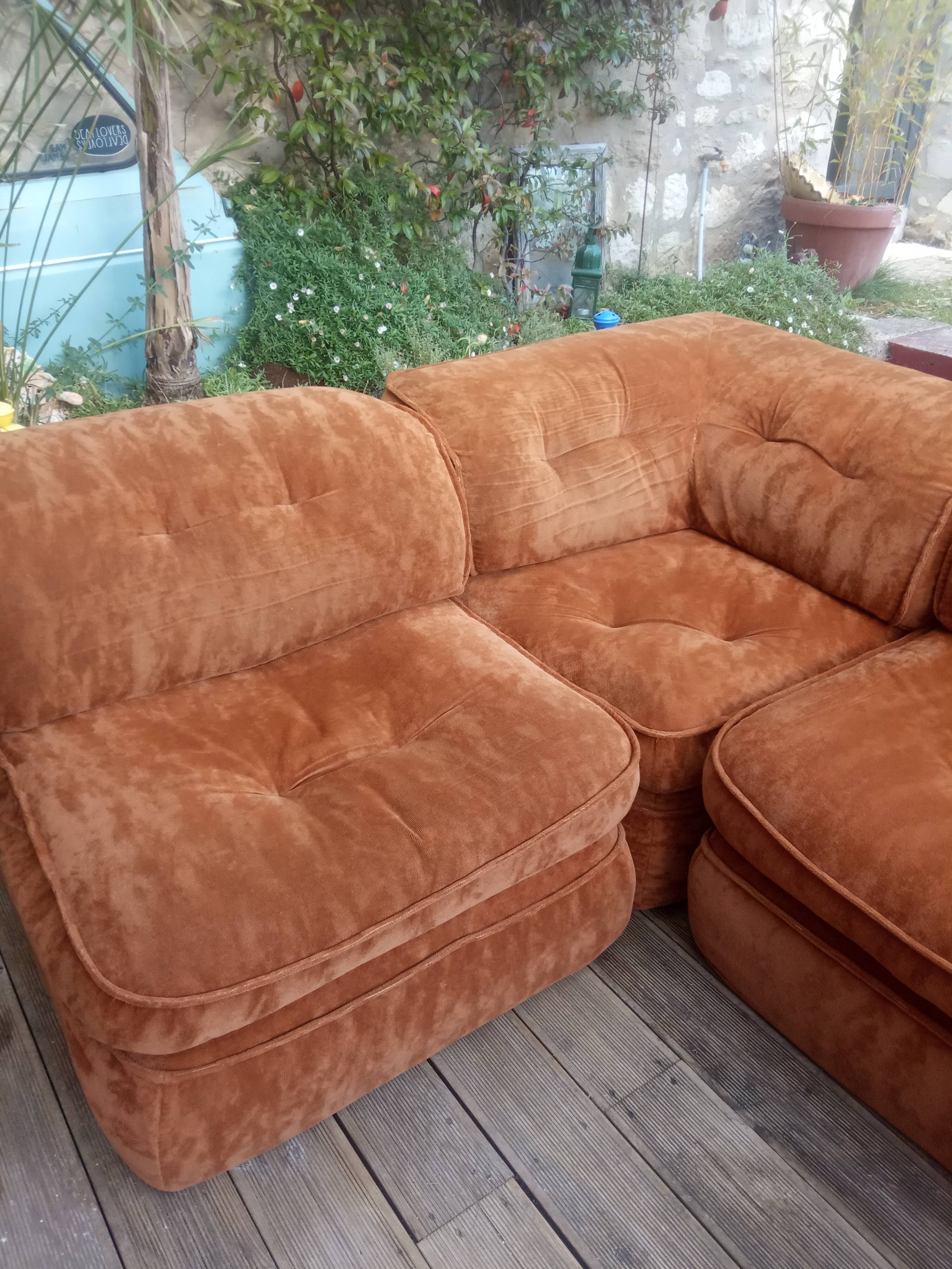 Vintage modular sofa 1970s