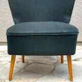 Midnight blue vintage cocktail chair