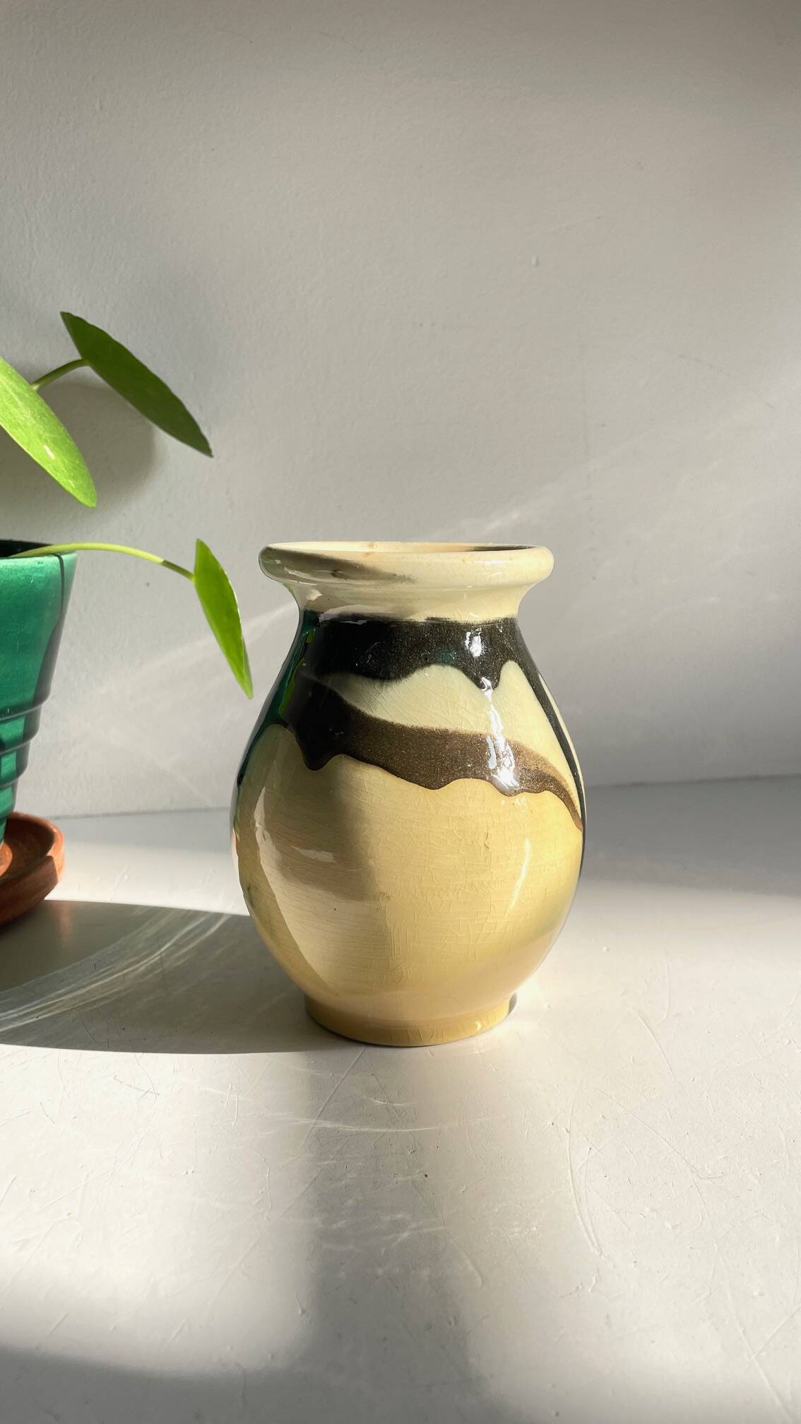 Vintage Ceramic Vase AEGITNA Vallauris FRANCE