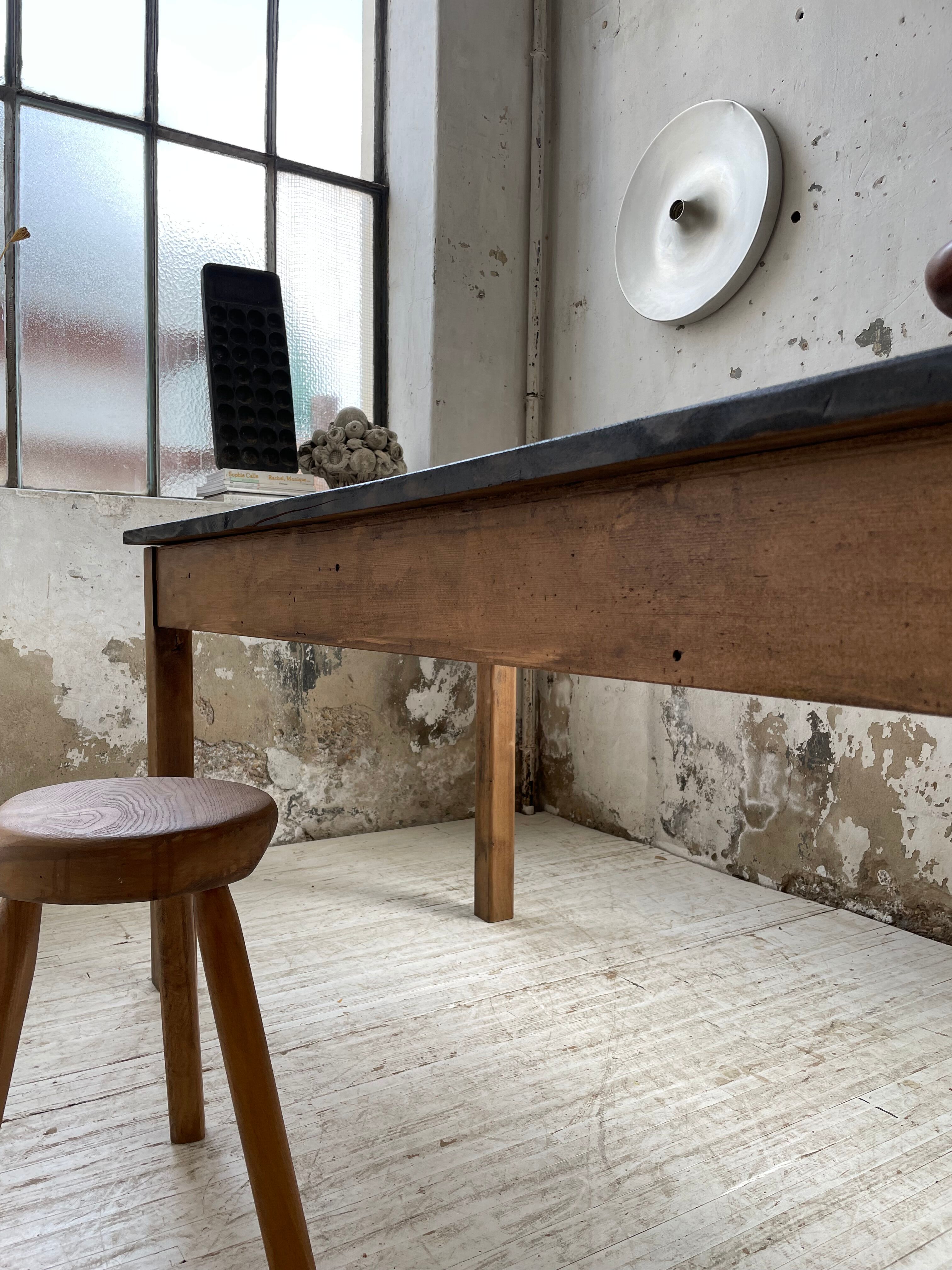 Black pine farm table 250 cm