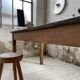 Table de ferme pin noire 250 cm