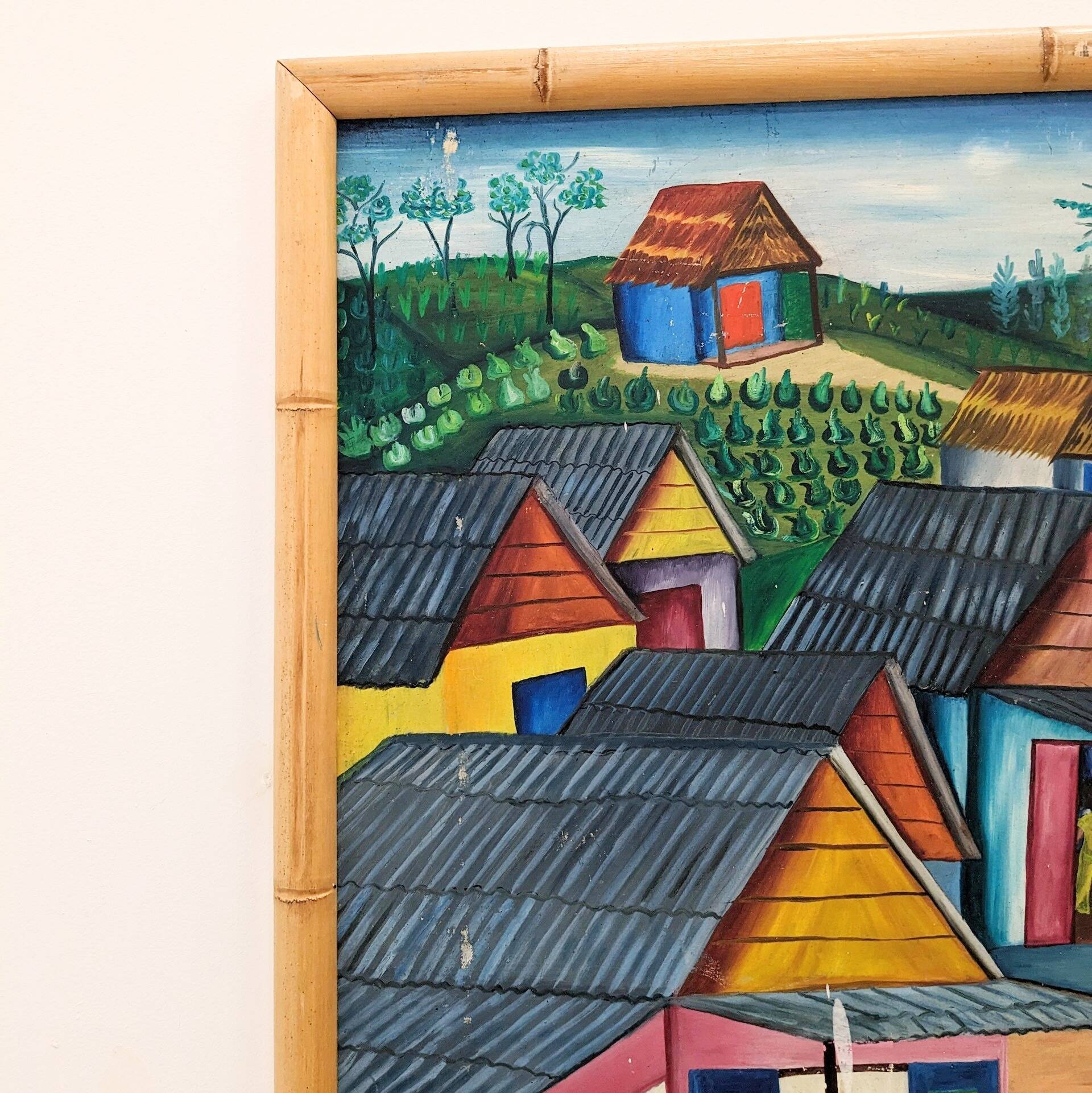 Vintage Naïve art painting