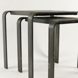 Tables from the 1960s-1970s wrought iron and slate