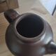 Vintage brown glazed earthenware teapot by Jean Dubost