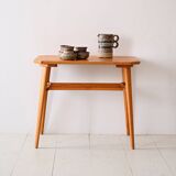 Decorative birch coffee table with magazine rack