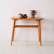 Decorative birch coffee table with magazine rack