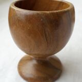 6 wooden egg cups