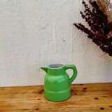 Vintage green earthenware pitcher