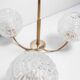 Brass ceiling and glass 3 balls 1960