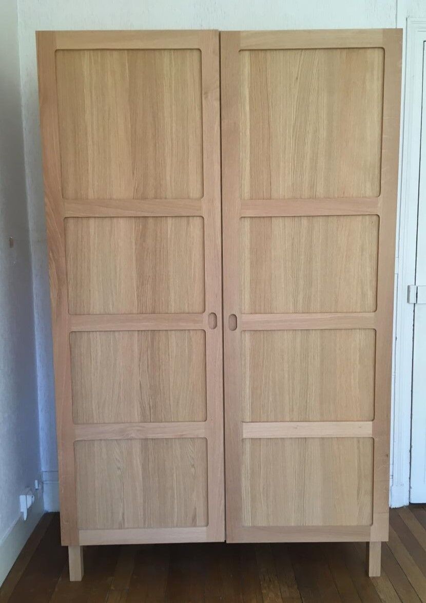Armoire 2 portes en chêne Habitat