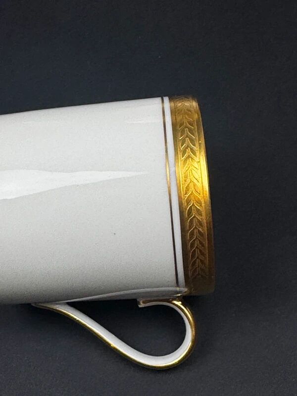 Limoges Coffee Service, Old Royal Factory, Gold Inlay