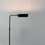 Vintage Hollywood Regency floor lamp in German brass by Florian Schulz.