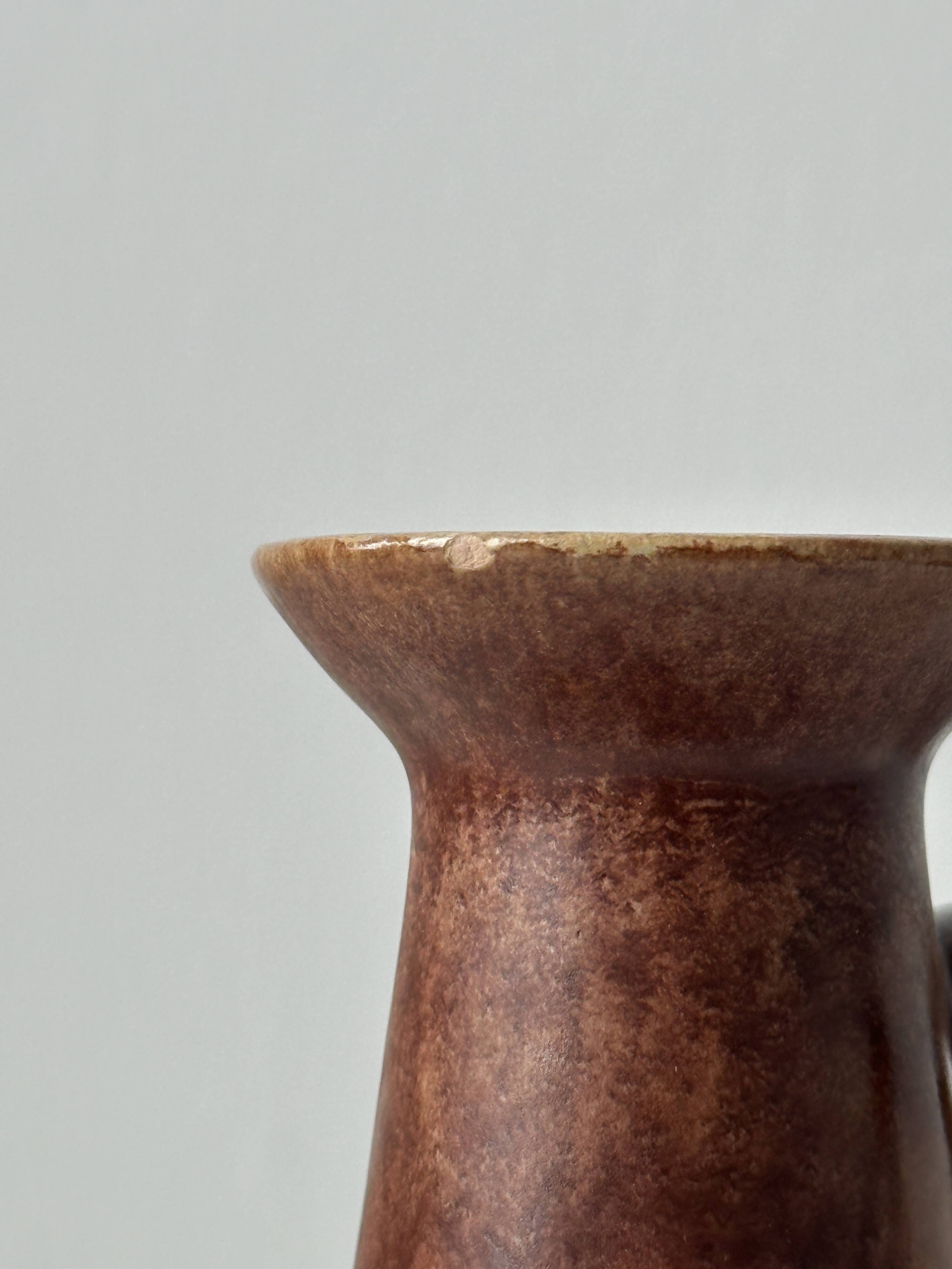 West German style ceramic pitcher vase 50/60's