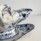 Old gravy boat in iron clay “Flora” Creil et Montereau