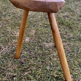 Brutalist Rustic Mountain Style Tripod Stool