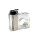 Space age clear lucite table lighter, Italy 1970s