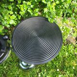 Chrome and Bakelite ashtray by Demeyere
