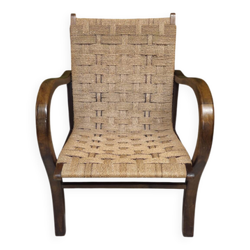 Erich Dieckmann Bauhaus Armchair cordage 1930