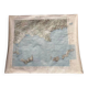 Map of South East France on paper